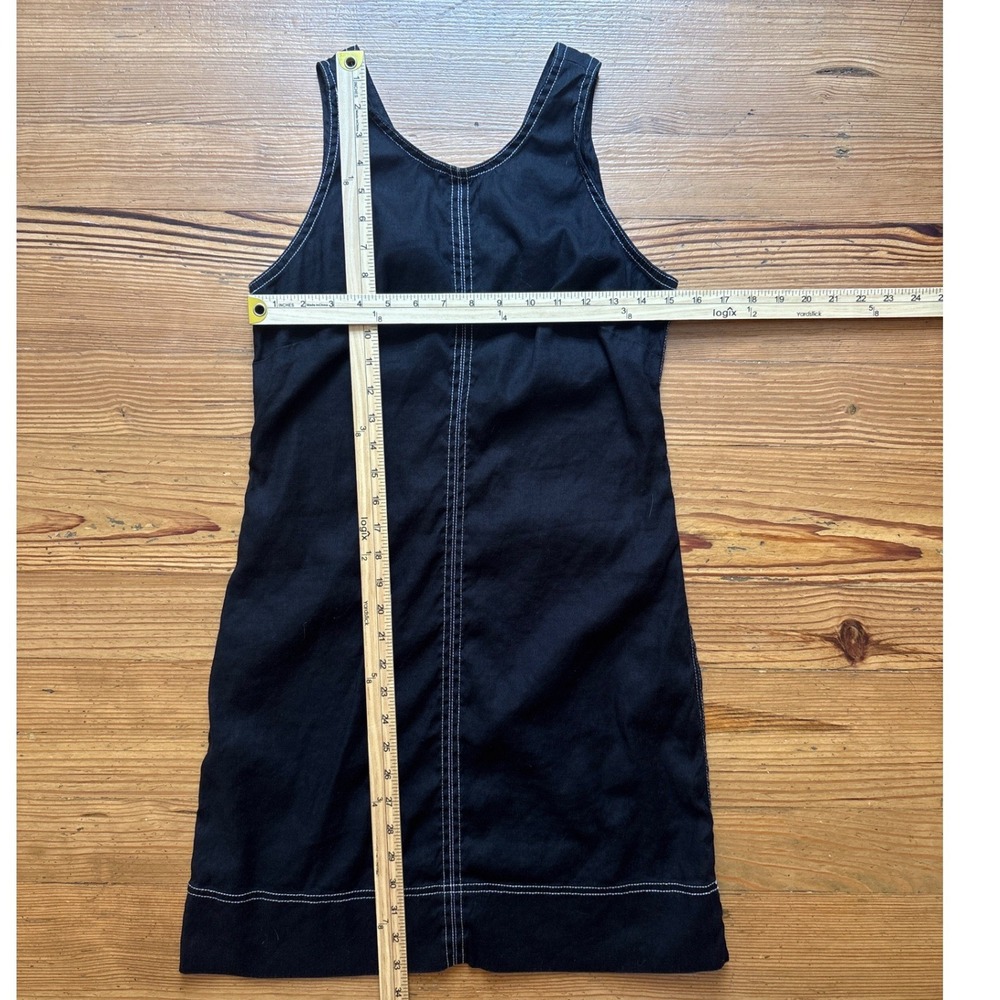 Tommy Bahama Shift Dress Women Black Contrast Stitch Linen Blend SIZE S - Picture 4 of 7